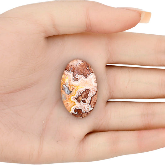 Rosetta Picture Jasper 32x20x6 mm Oval Gemstone LS01737-24