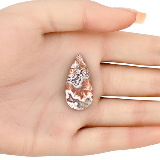 Rosetta Picture Jasper 31.3x15.7x5.5 mm Pear Gemstone LS01742-24