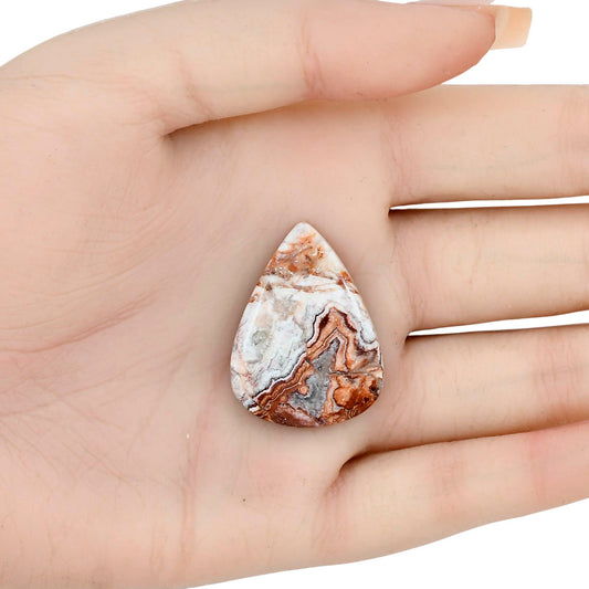 Rosetta Picture Jasper 31.3x23.4x5 mm Pear Gemstone LS01756-24