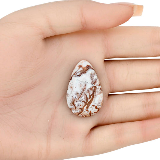 Rosetta Picture Jasper 31.9x20.6x5.5 mm Pear Gemstone LS01757-24