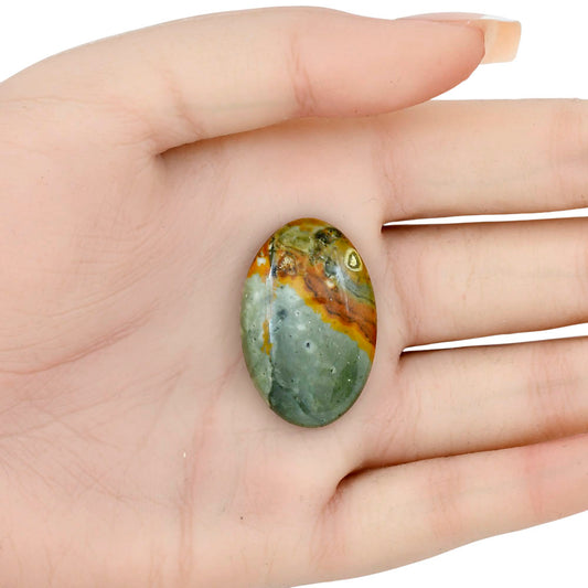 Rocky Butte Picture Jasper 32.1x21x6.8 mm Oval Gemstone LS01785-25