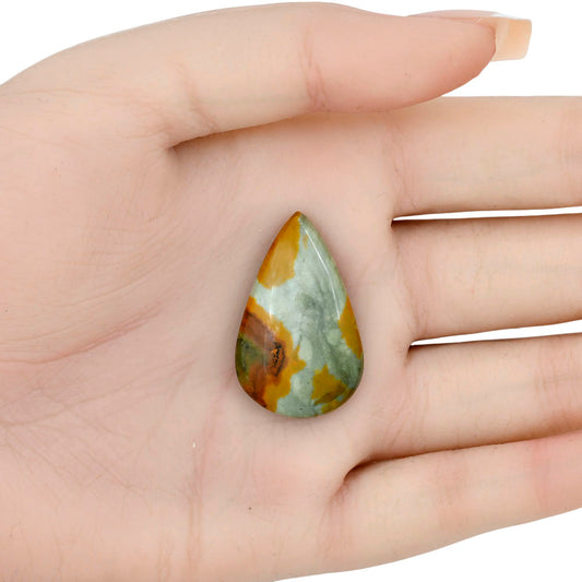 Rocky Butte Picture Jasper 32x20x5.7 mm Pear Gemstone LS01796-25