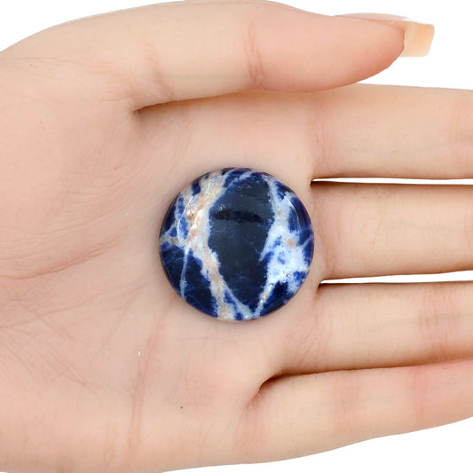 Sodalite 29.4x29.4x6.8 mm Round Gemstone LS01812-26