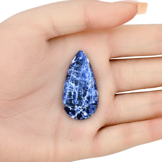Sodalite 38.5x20x5.4 mm Pear Gemstone LS01813-26