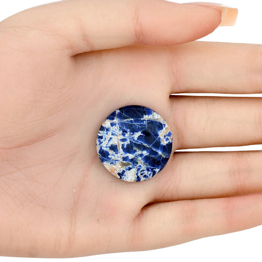 Sodalite 26.3x26.3x5 mm Round Gemstone LS01824-26
