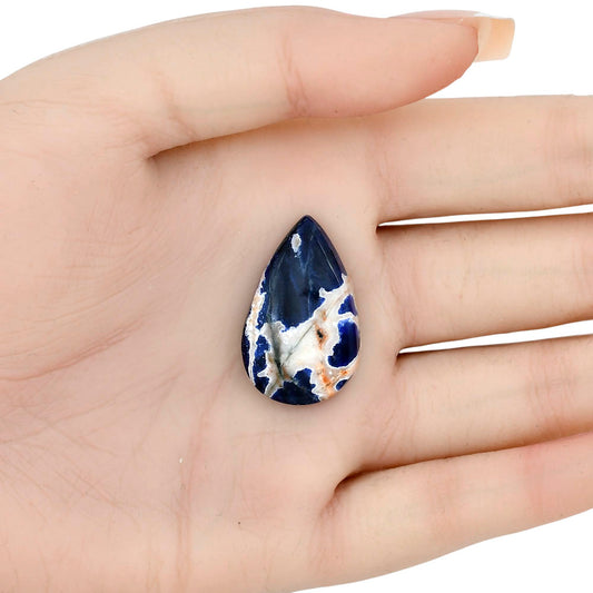 Sodalite 28.8x18.5x6 mm Pear Gemstone LS01845-26