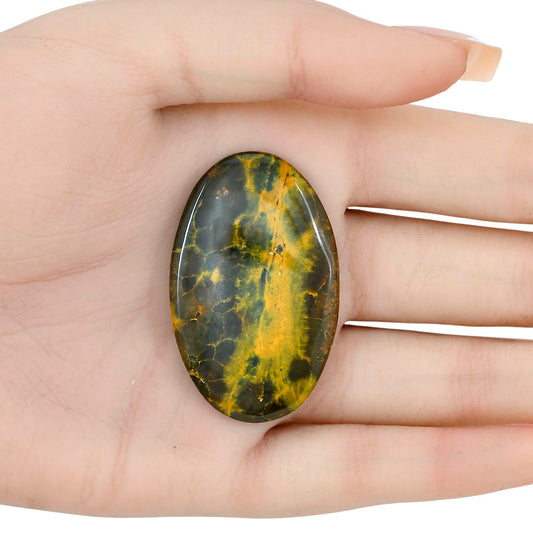 Ocean Jasper 45.6x28.7x5.5 mm Oval Gemstone LS01868-27
