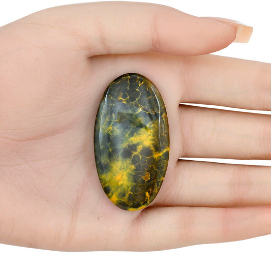 Ocean Jasper 48.6x26.7x6 mm Oval Gemstone LS01869-27