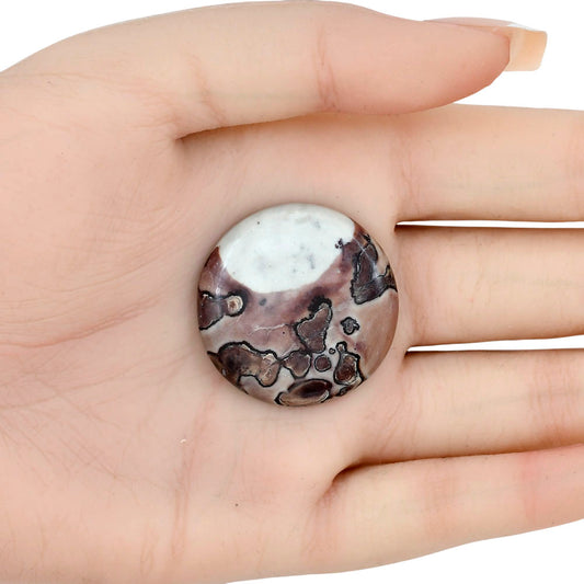 Coffee Bean Jasper 31x31x5 mm Round Gemstone LS01878-28