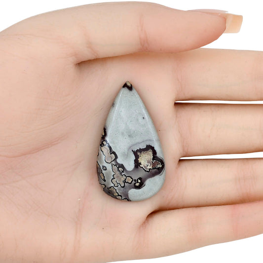 Coffee Bean Jasper 41.1x23.7x5 mm Pear Gemstone LS01882-28