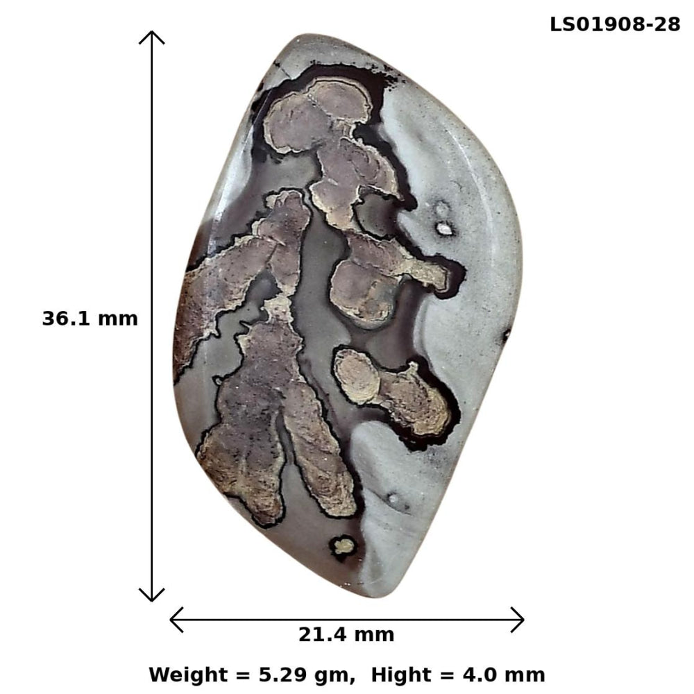 Coffee Bean Jasper 36.1x21.4x4 mm Fancy Gemstone LS01908-28
