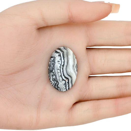 Crazy Lace Agate 31x20x5.8 mm Oval Gemstone LS01944-29