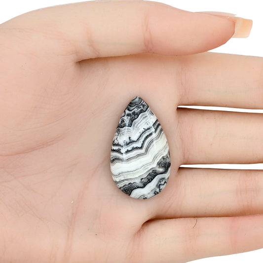 Crazy Lace Agate 36x21.55x5 mm Pear Gemstone LS01984-29