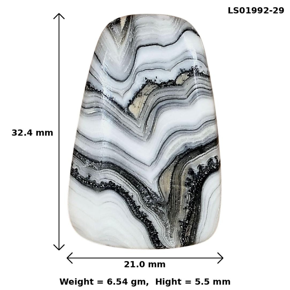 Crazy Lace Agate 32.4x21x5.5 mm Fancy Gemstone LS01992-29