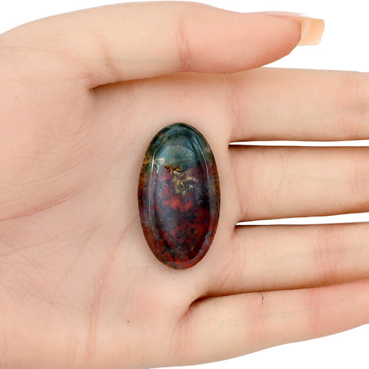 Blood Stone 35.7x20x5.5 mm Oval Gemstone LS02090-32