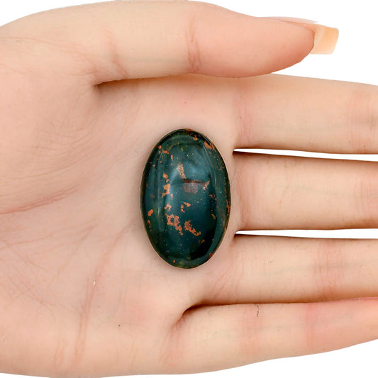 Blood Stone 33.1x21.5x6 mm Oval Gemstone LS02091-32