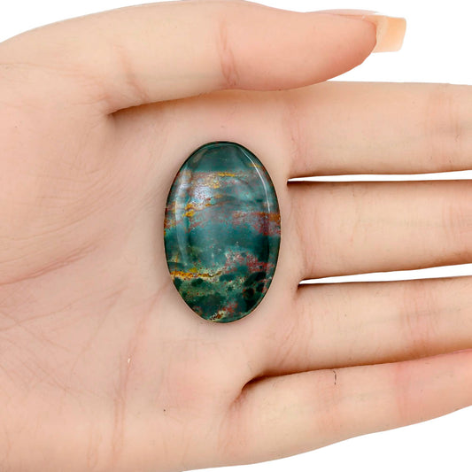Blood Stone 34.5x22.1x5 mm Oval Gemstone LS02096-32