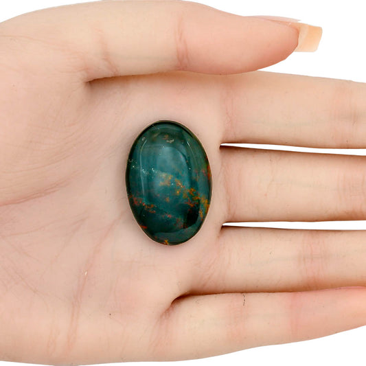 Blood Stone 30.6x21.1x6.5 mm Oval Gemstone LS02106-32