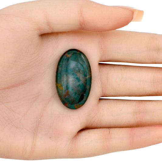 Blood Stone 33.6x20.2x5.5 mm Oval Gemstone LS02108-32