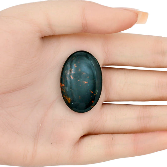 Blood Stone 33.4x22.7x5 mm Oval Gemstone LS02110-32