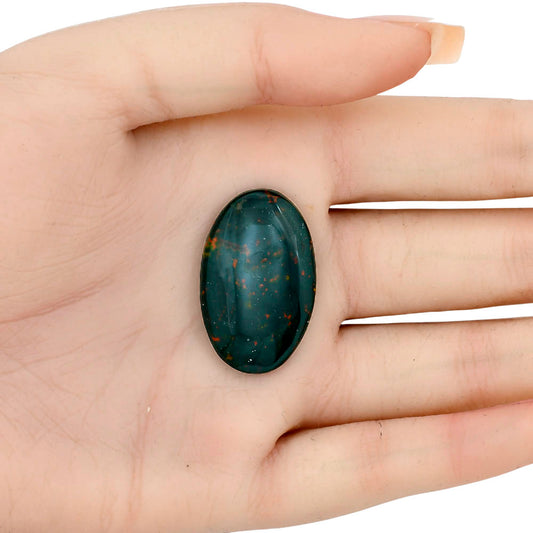 Blood Stone 31.2x19.6x5 mm Oval Gemstone LS02114-32