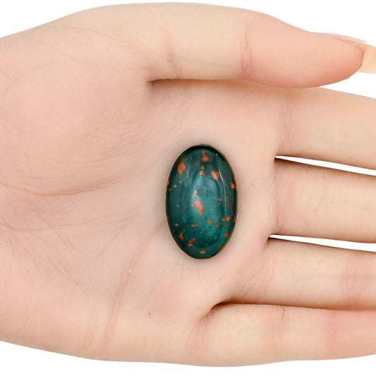 Blood Stone 28.2x17.9x6.5 mm Oval Gemstone LS02129-32