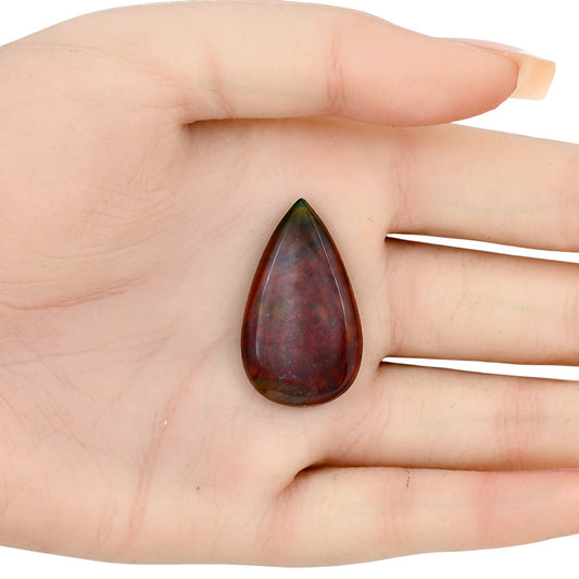 Blood Stone 32.8x19.2x5 mm Pear Gemstone LS02135-32