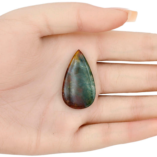 Blood Stone 35x20x4 mm Pear Gemstone LS02142-32