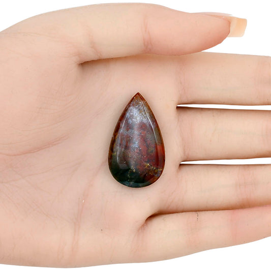 Blood Stone 32.5x19.45x5.5 mm Pear Gemstone LS02144-32