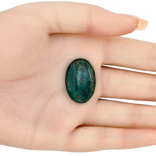 Blood Stone 26.85x18.3x5.5 mm Oval Gemstone LS02150-32