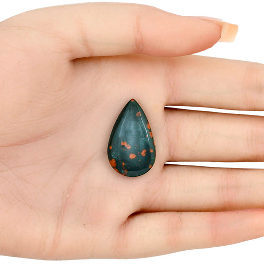 Blood Stone 27.1x16.8x5 mm Pear Gemstone LS02154-32