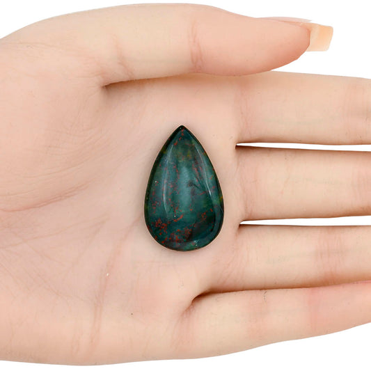 Blood Stone 31.4x20x6 mm Pear Gemstone LS02160-32