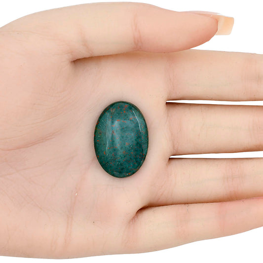 Blood Stone 27.1x19.4x5 mm Oval Gemstone LS02162-32