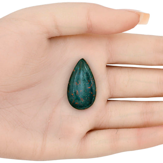 Blood Stone 29.25x16.85x5 mm Pear Gemstone LS02169-32