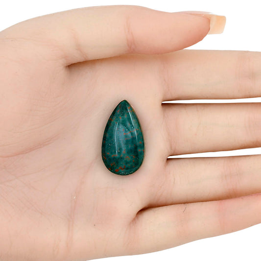 Blood Stone 26.75x15.7x6 mm Pear Gemstone LS02193-32