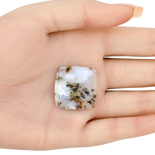 Robinson Ranch Plume Agate 25.85x25.2x5 mm Baguette Gemstone LS02201-33