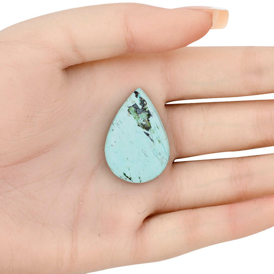Ocean Green Chrysocolla 32.15x22x5 mm Pear Gemstone LS02229-34