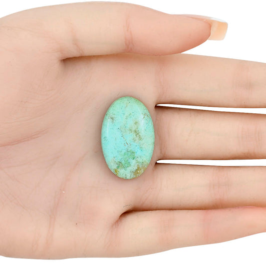 Ocean Green Chrysocolla 28.7x18.7x5 mm Oval Gemstone LS02240-34