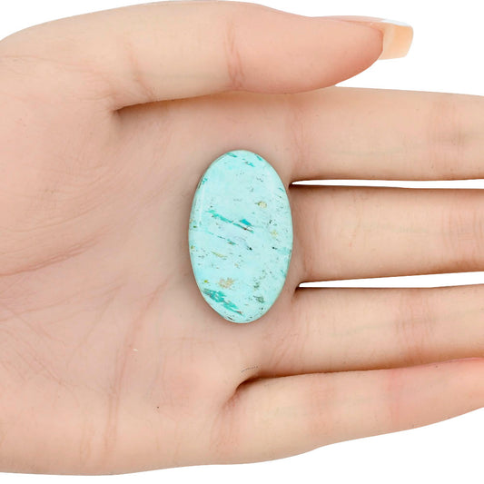 Ocean Green Chrysocolla 33x20x4 mm Oval Gemstone LS02242-34
