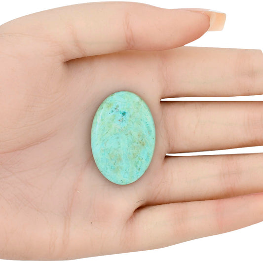 Ocean Green Chrysocolla 33x22.7x4.5 mm Oval Gemstone LS02244-34