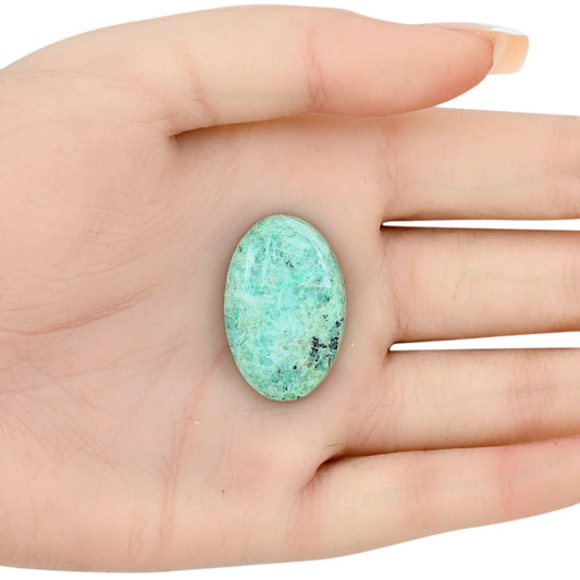 Ocean Green Chrysocolla 29.7x19.45x5.8 mm Oval Gemstone LS02246-34