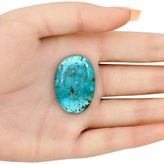 Ocean Green Chrysocolla 33x23x6 mm Oval Gemstone LS02249-34