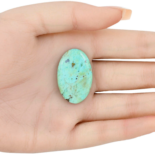 Ocean Green Chrysocolla 32.7x21.1x4.5 mm Oval Gemstone LS02250-34