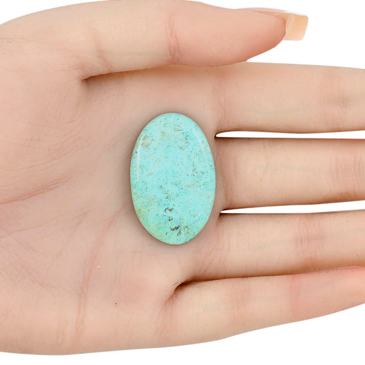 Ocean Green Chrysocolla 33.35x21.6x4.3 mm Oval Gemstone LS02266-34
