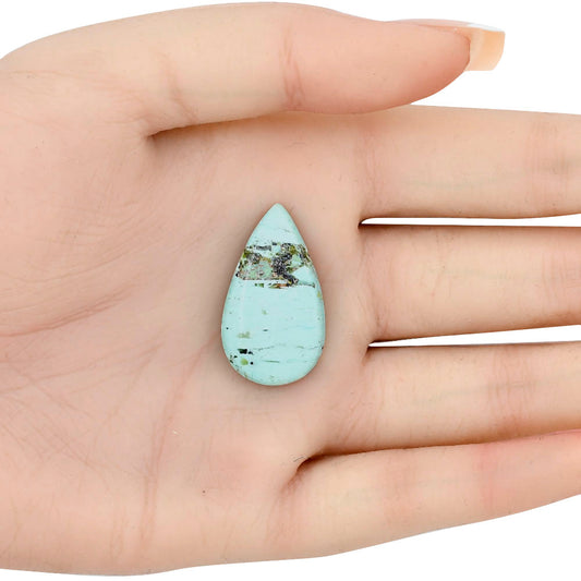 Ocean Green Chrysocolla 29x16.49x4.5 mm Pear Gemstone LS02271-34