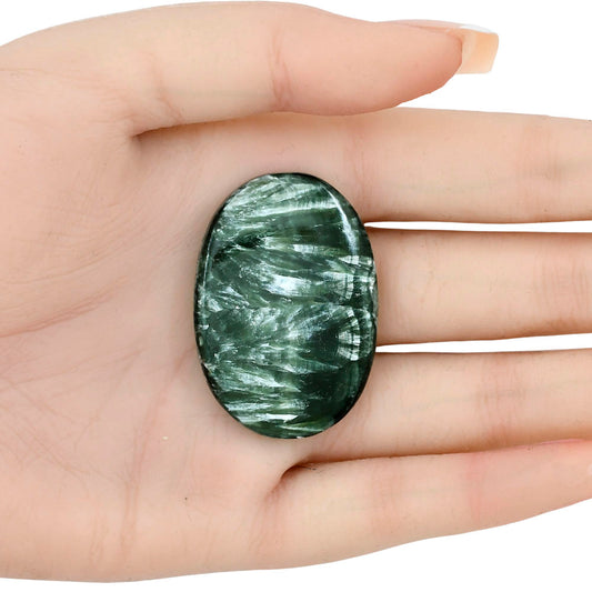 Russian Seraphinite 41.5x28.9x5.5 mm Oval Gemstone LS02278-35