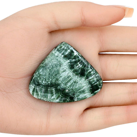 Russian Seraphinite 49.8x40.85x5.5 mm Heart Gemstone LS02297-35