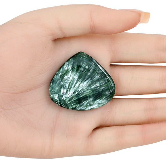 Russian Seraphinite 39x34.65x5.5 mm Heart Gemstone LS02301-35