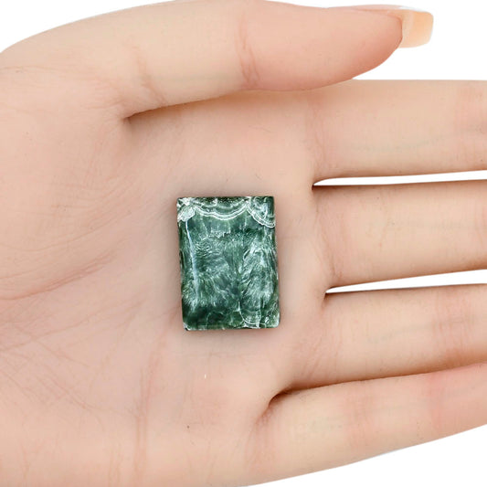 Russian Seraphinite 37x25.55x5.5 mm Fancy Gemstone LS02311-35