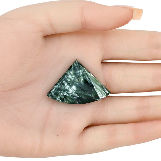 Russian Seraphinite 24.2x17.7x5.3 mm Baguette Gemstone LS02312-35